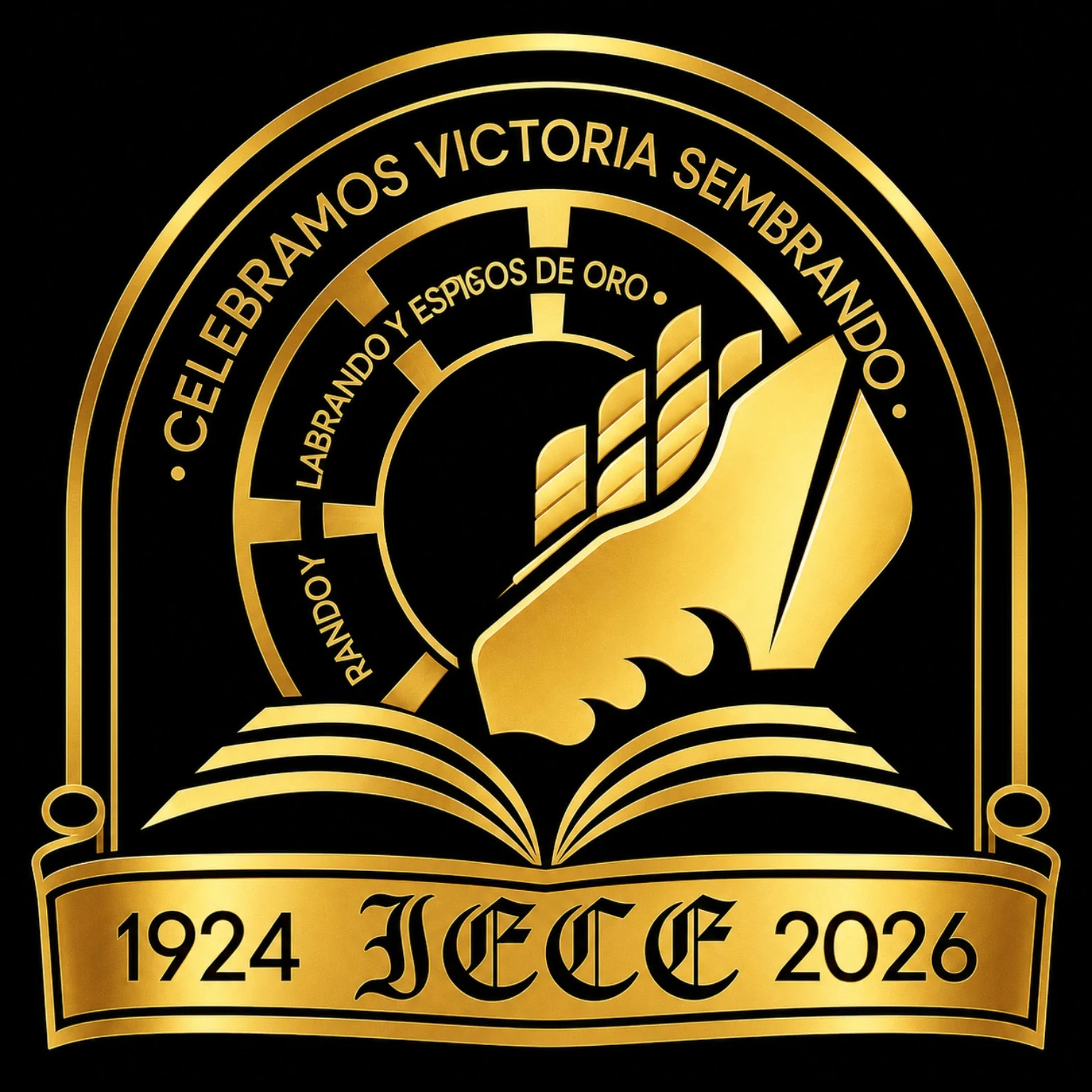 Logotipo conmemorativo IECE 1924 2026